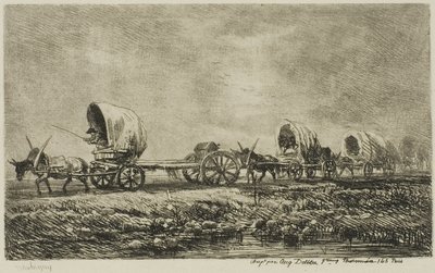 幌馬車 (モルヴァンのお土産) 作： Charles Francois Daubigny