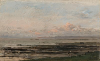 干潮時の海 作： Charles Francois Daubigny