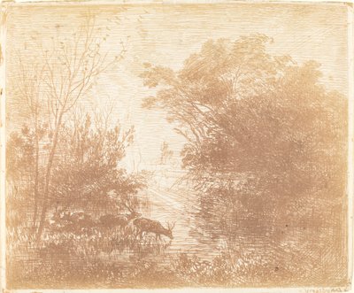 鹿 作： Charles Francois Daubigny