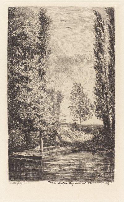 フェリー（ル・バック） 作： Charles Francois Daubigny