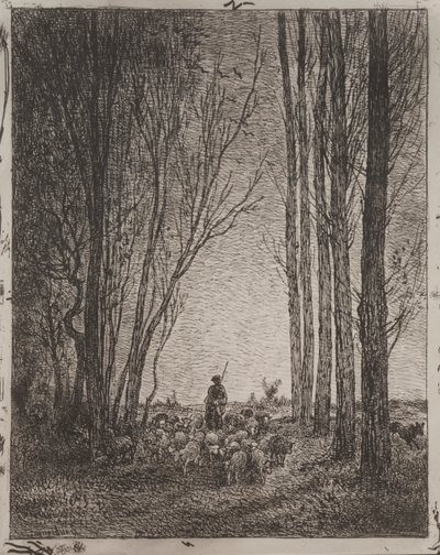 群れに集まる 作： Charles Francois Daubigny
