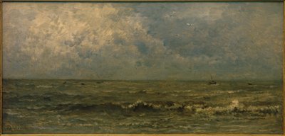 海、灰色の天気 作： Charles Francois Daubigny