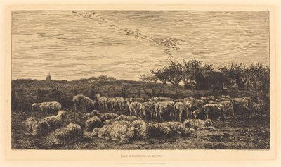 大きな羊小屋 作： Charles Francois Daubigny