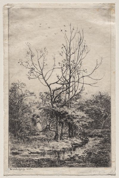 果樹園 作： Charles Francois Daubigny