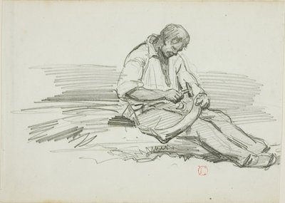 マン・メンディング・サイス 作： Charles Francois Daubigny