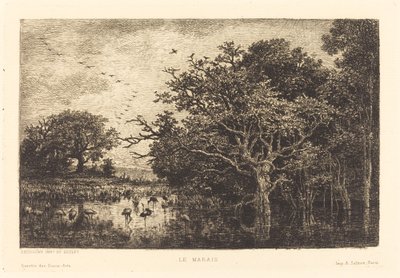 マーシュ 作： Charles Francois Daubigny