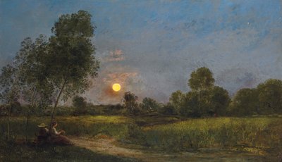 月の出、1878年 作： Charles Francois Daubigny