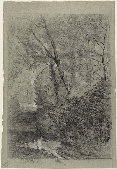 森の中の小道 作： Charles Francois Daubigny