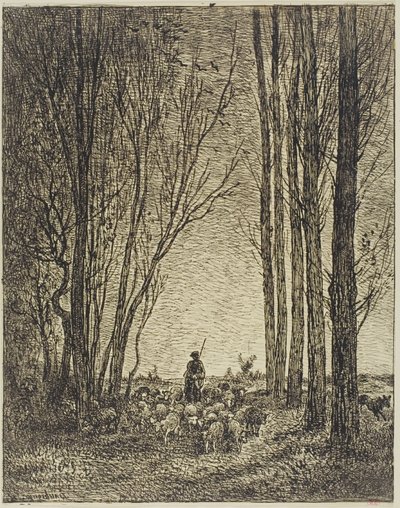 群れの帰還 作： Charles Francois Daubigny