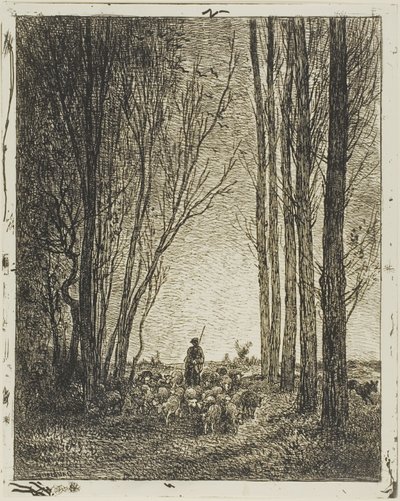 群れの帰還 作： Charles Francois Daubigny