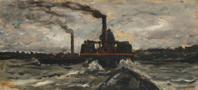 リバーボート、1860年頃 作： Charles Francois Daubigny