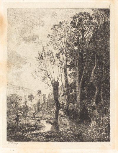 サテュロス（サテュロス） 作： Charles Francois Daubigny