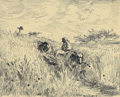 センティエ・ダン・レ・ブレ 作： Charles Francois Daubigny