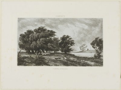 荒れた天気 作： Charles Francois Daubigny
