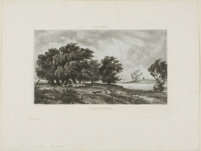 荒れた天気 作： Charles Francois Daubigny