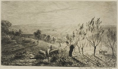日の出 作： Charles Francois Daubigny