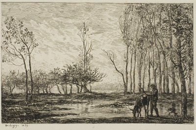 日没 作： Charles Francois Daubigny