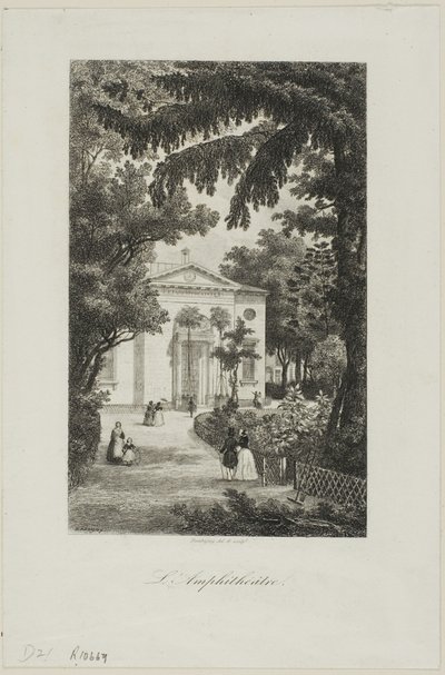 植物園の円形劇場 作： Charles Francois Daubigny