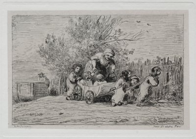 The Boat Trip: Heritage of the Cart (The Children with the Cart) 作： Charles Francois Daubigny