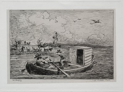 The Boat Trip: Le Mot de Cambronne (The Slanging Match) 作： Charles Francois Daubigny