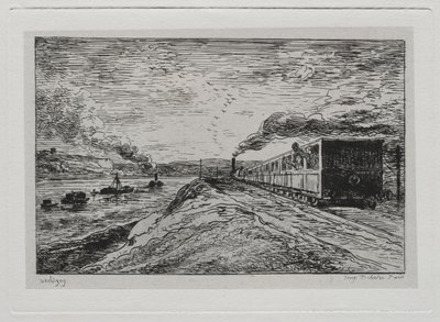 ボートトリップ：出発帰り、1861。 作： Charles Francois Daubigny