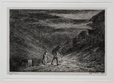 ボートトリップ：宿探し 作： Charles Francois Daubigny