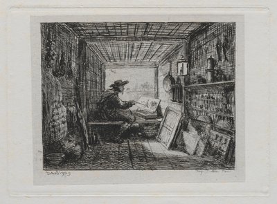 ボートトリップ：ボートのスタジオ、1861年。 作： Charles Francois Daubigny