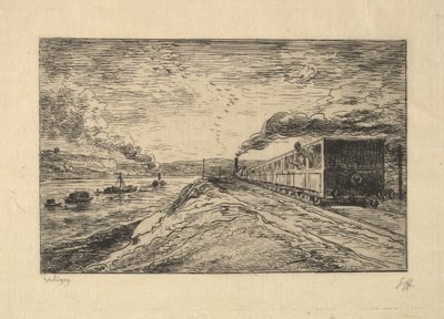 出発、1861。 作： Charles Francois Daubigny
