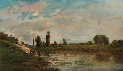 飲酒場所、c1827-1878、1906-7 作： Charles Francois Daubigny