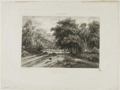 フォンテーヌブローの森の鷲の巣 作： Charles Francois Daubigny