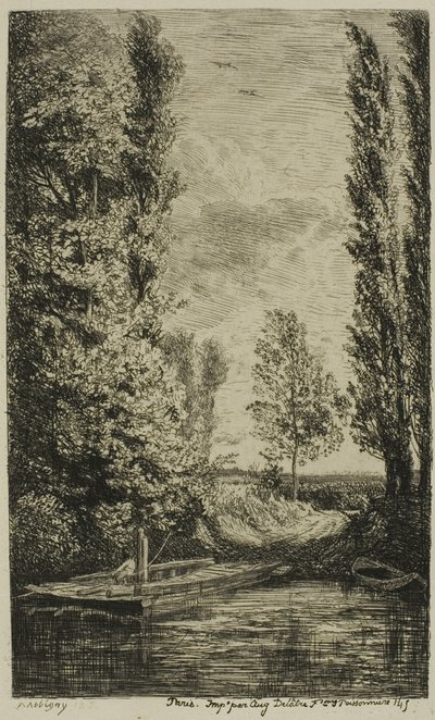 フェリーボート 作： Charles Francois Daubigny