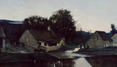 Optevozのハムレット、ca。 1852 作： Charles Francois Daubigny