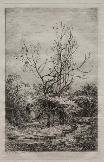 果樹園 作： Charles Francois Daubigny