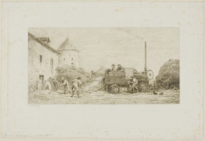 刈り取り機 作： Charles Francois Daubigny
