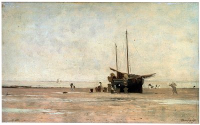 海岸、1860年代末から1870年代初頭。 作： Charles Francois Daubigny