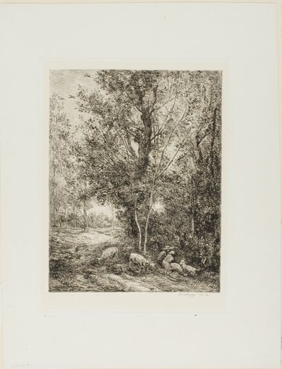 羊飼いと羊飼い 作： Charles Francois Daubigny