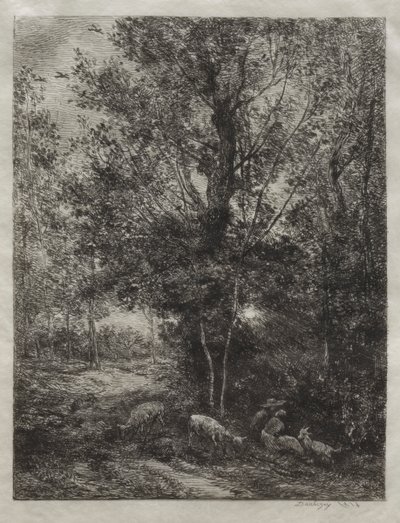 羊飼いと羊飼い 作： Charles Francois Daubigny