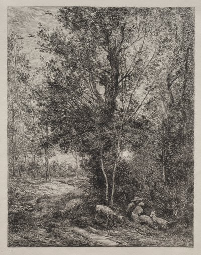 羊飼いと羊飼い 作： Charles Francois Daubigny