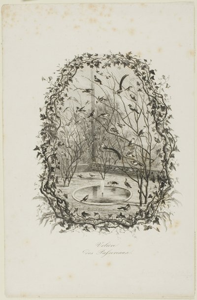 スズメの鳥小屋 作： Charles Francois Daubigny