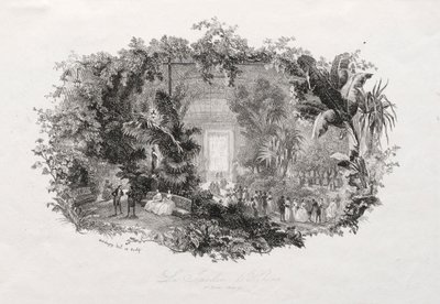 ウィンターガーデン、1842年から1843年。 作： Charles Francois Daubigny