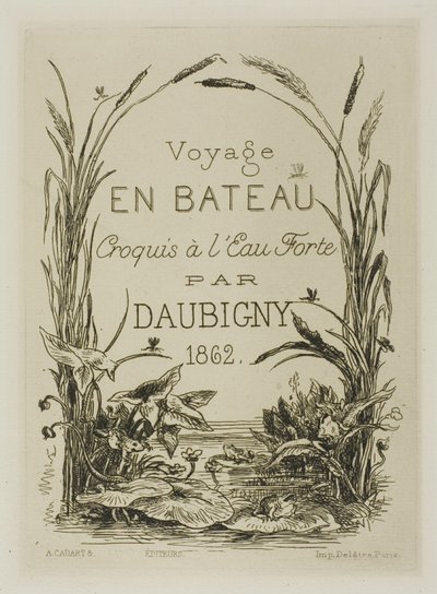 タイトルページ - アルバムの口絵 作： Charles Francois Daubigny