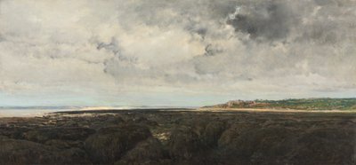 ル・ラティエから見たヴィレルヴィル 作： Charles Francois Daubigny