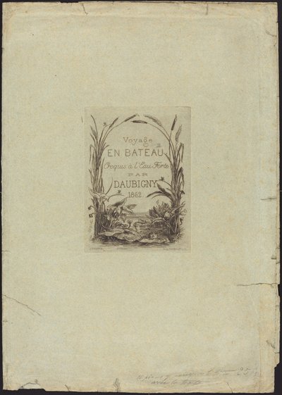 「ボートトリップ」のラッパー 作： Charles Francois Daubigny