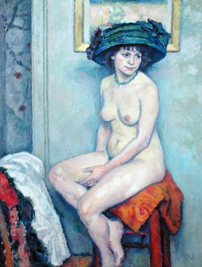 ヌード」1910年頃（油彩・キャンバス 作： Charles Francois Prosper Guerin
