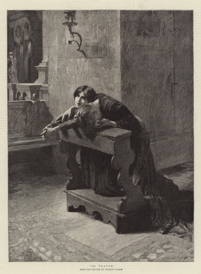 祈りの中で 作： Charles Frederic Ulrich