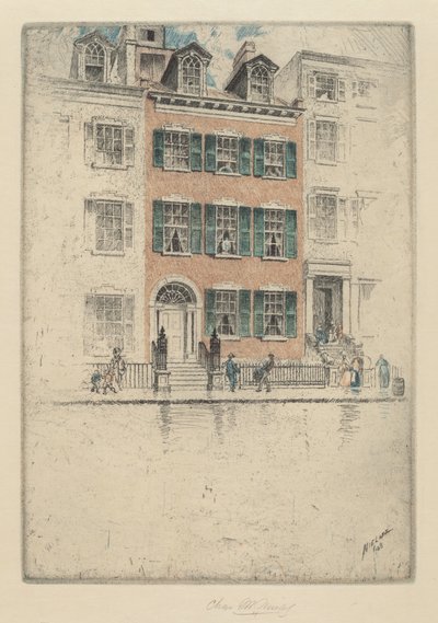エリクソンの家、ビーチストリート、1908年。 作： Charles Frederick William Mielatz