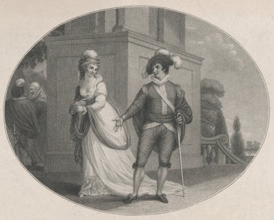 Beatrice and Benedick Shakespeare、Much Ado About Nothing、Act 4、Scene 1、Au...、1784 年 8 月 12 日。 作： Charles Gauthier Playter