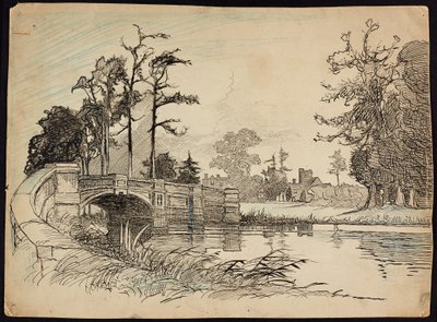 クランフォード パーク ブリッジ、ヒリンドン、ロンドン、1892 ～ 1933 年 作： Charles George Harper