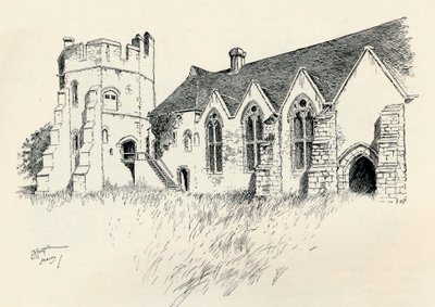 「ストークセイ城」、c1893、1894 作： Charles George Harper