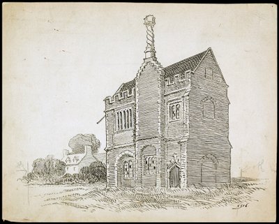 ワーデン修道院、オールド ワーデン、セントラル ベッドフォードシャー 作： Charles George Harper